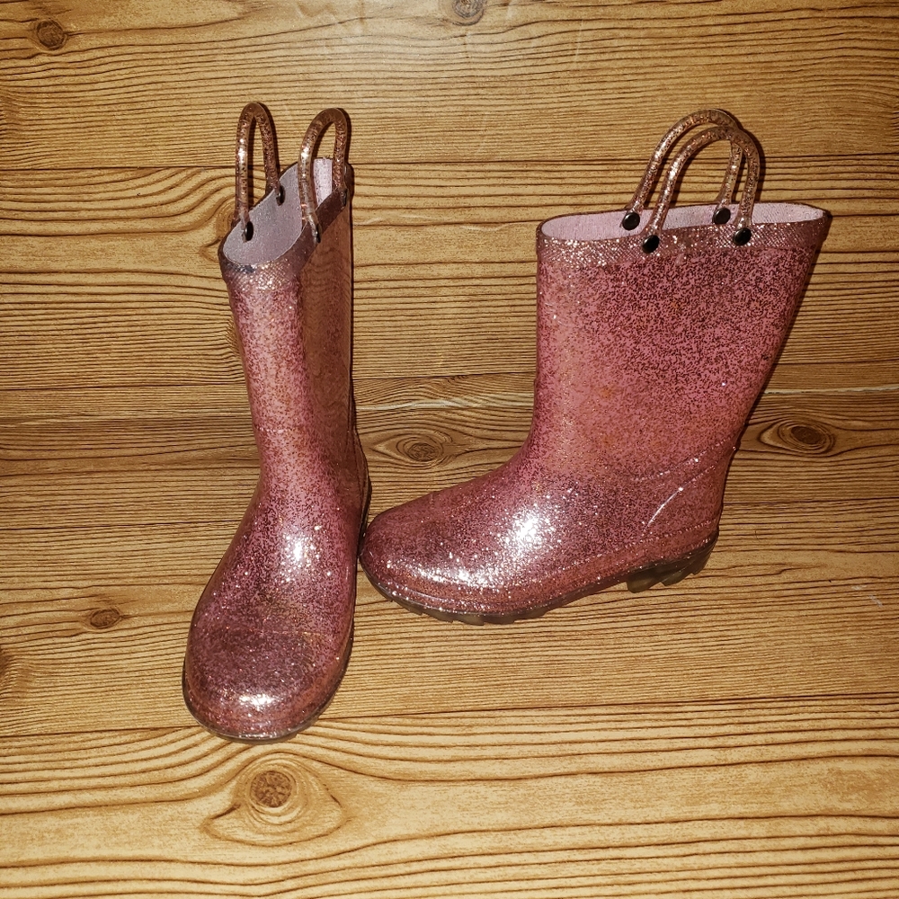Girl Glitter Rainboots